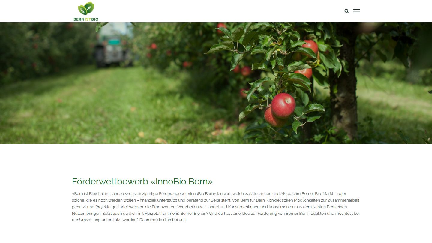 Bern ist Bio Logo